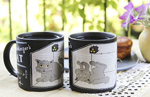image for The Unemployed Philosophers Guild Schrodinger's Cat Heat Changing Mug 