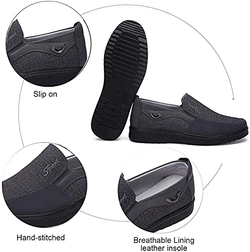 Asifn Men's Loafers Casual Slip On Dress Shoes Walking Leather Soft Boat Driving Lightweight Breathable Large Size2