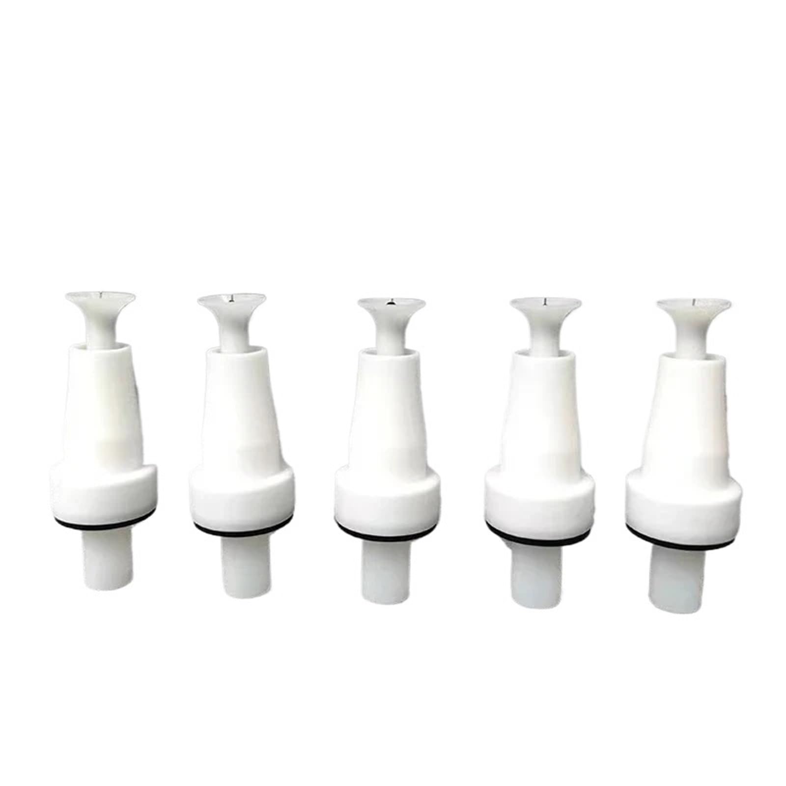 Trepmeun 5Pcs Round Electrostatic Powder Coating Spray Gun Round Nozzle Flat Jet Nozzle For 03(5Pcs Round)