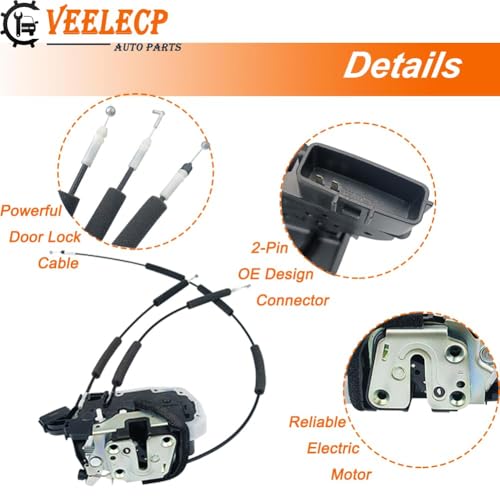 Image of Door Lock Actuator Compatible with 2011-2013 QX56, 2014-2018 QX80 Rear Right Passenger Side
