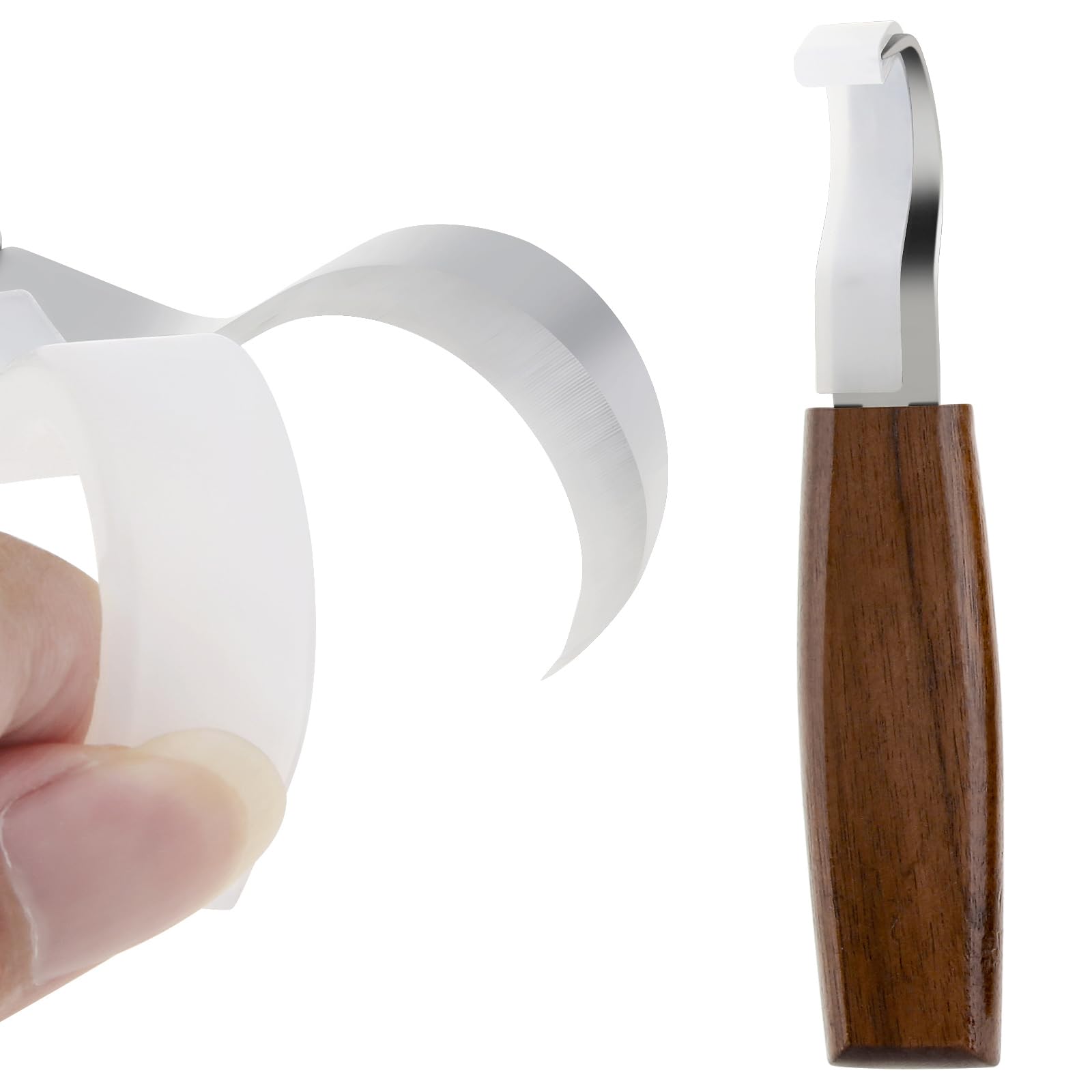 Omninmo Wood Carving Tools, Wood Detail Knife Chip Knife Hook Knife Wood Whittling Kit for Beginners Woodworking