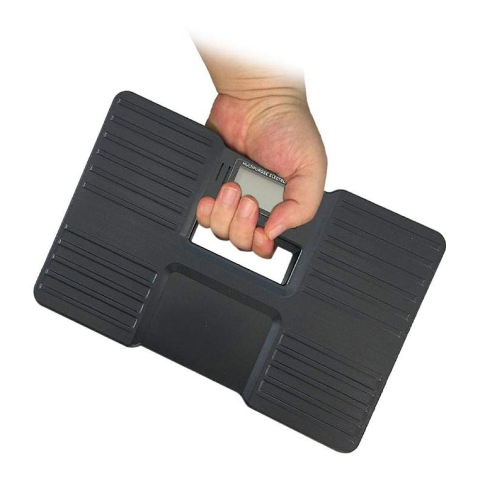Báscula de gramos portátil, Báscula electrónica digital for baño, báscula de salud, máx. 150 kg, color negro