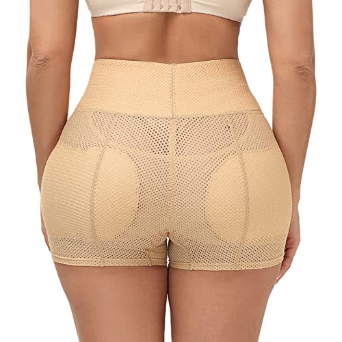 Image of Lu's Chic Women's Padded Shapewear Shorts Hip Padding Lifter Panties Mesh Body Shaper Shorts Shapewear