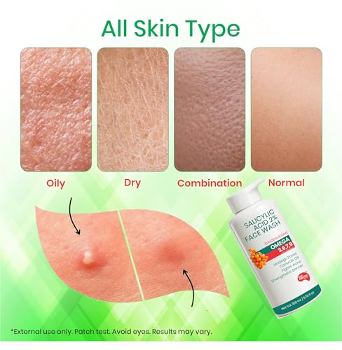 Image of Get Nectar Happiness Korean Glow Essence 2% Salicylic Acid Face Wash for Oily & Acne-Prone Skin | Encapsulated | Omega 3,6,7,9 | Unclogs Pores, Controls Oil, Fights Acne, Soothes Redness 200ml(Pack Of 1)