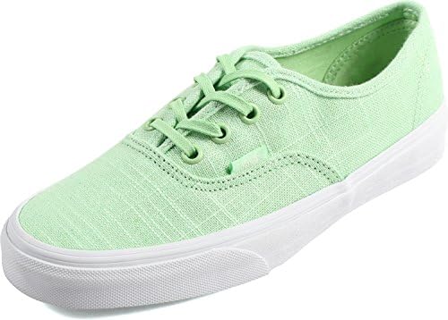 Vans Unisex Authentic (Hemp Linen) Patina Green Skate Shoe