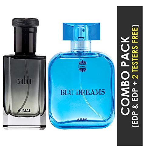Ajmal Carbon EDP Citrus Spicy Perfume 100ml for Men and Blu Dreams EDP Citurs Fruity Perfume 100ml for Men - Image 2