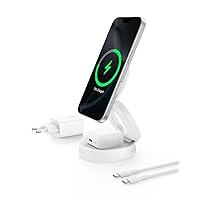 Belkin 2 in 1 Caricatore Wireless, Stazione di Ricarica Wireless 15 W