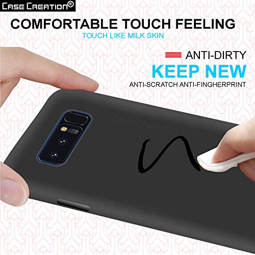 Image of Case Creation Luxurious OG Series for Samsung Galaxy C7 Pro Case Cover,Anti-Dirty Slim Case Frosted Matte Cute Candy TPU Raised Bezel (Splash of Color) Back Cover for Samsung C7 Pro -Black