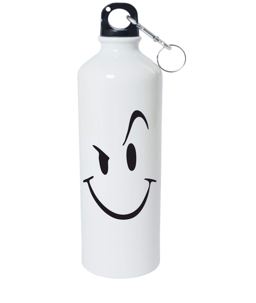 Crazy Sutra Classic Printed Water Bottle/Sipper White - 600Ml [Sipper-FunkyEyes2]-image-48