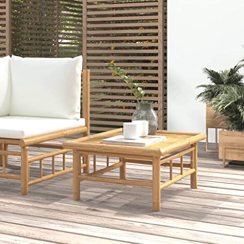 SKM Table de Jardin 65x55x30 cm Bambou, Weight:8.1 kg,362304
