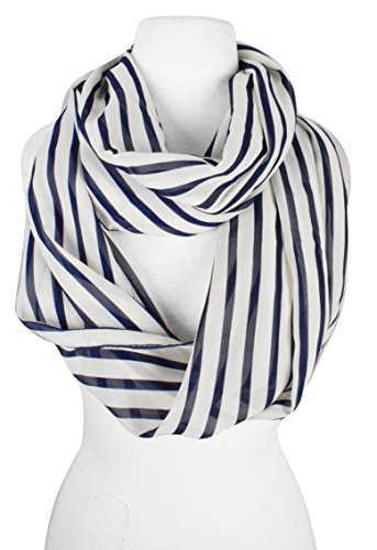 Sassy Stripes Vintage Style Multi Color Light Infinity Loop Scarf2