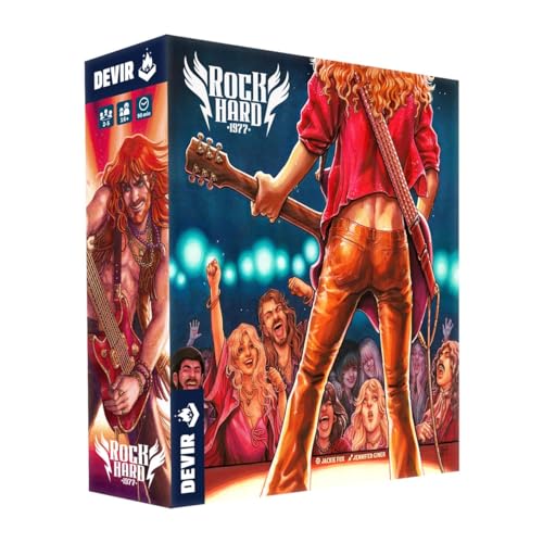 Rock Hard: 1977 juego de mesa estrategia musical miniatura 1