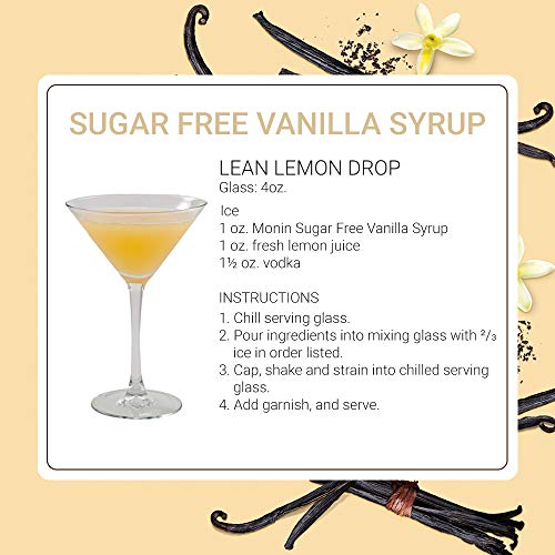 image for Monin - Sugar Free Vanilla Syrup, Bold Vanilla Bean Flavor, Great for 