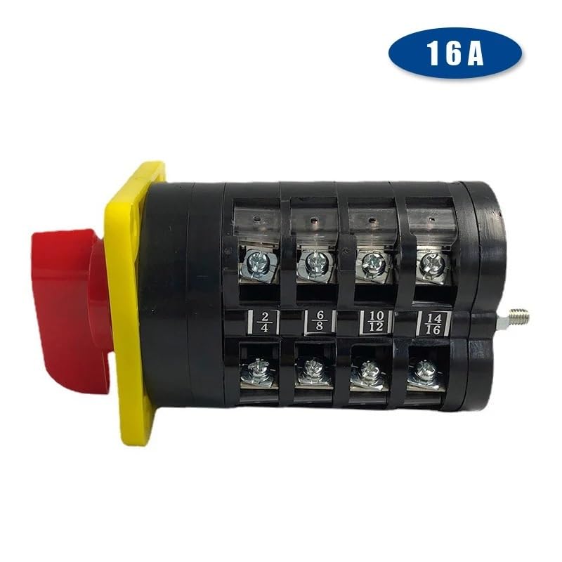 LW5-16A Cam Switch 3 Positions Motor Control Two Different Loads Silver Contact 1Pcs(16A 2P)