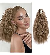 LE SECRET Ponytail Extension For Women Curly Fake Ponytail Clip in Claw Ponytail Hair Extension S...