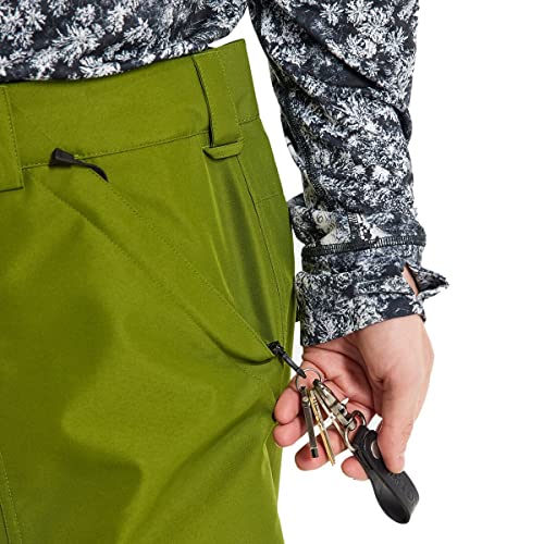 Burton Calça masculina lastro Gore-Tex 2L, verde-calda, grande
