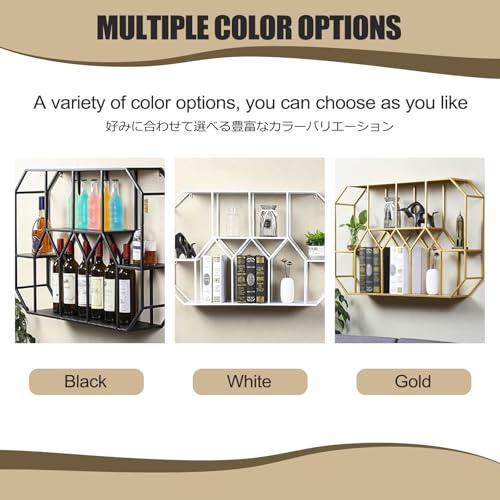 Gain de place avec le porte-bouteilles mural blanc et porte-verres - 7