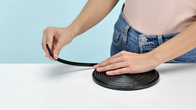 Romon Deurrandbescherming voor auto's, 5 m, van rubber, zonder lijm, U-vorm, randbescherming voor limousine, vrachtwagen, SUV (zwart