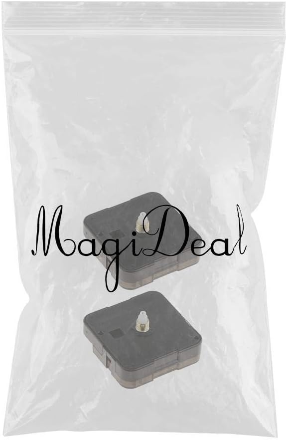 CALANDIS™ 2 Pieces Black Wall Clock Quartz Movement Mechanism DIY Replacement Part | Watches for Parts | Parts Tools & Guides | Watches Parts & Accessories