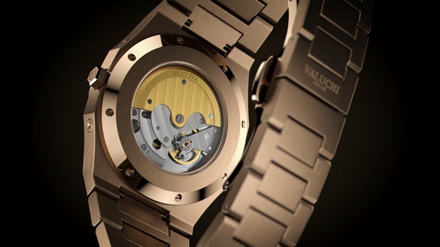 【美品】VALUCHI Rose Gold Black 自動巻き腕時計 Amazon | Valuchi Lunar Calendar Automatic ウォッチ - ローズ