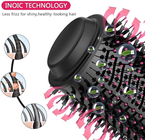 Image of One-Step Hair Dryer Brush and Volumizer Hot Air Brush 4-in-1 Blow Dryer Styler Detangler Combinations Ceramic Tourmaline Ionic Technology Anti-Frizz Salon Blowout Machine for Women All Hair Types