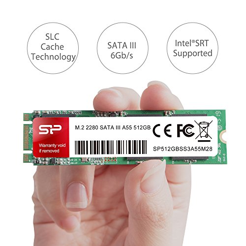 Image of Silicon Power 512GB A55 M.2 SSD SATA III Internal Solid State Drive 2280 SU512GBSS3A55M28AC