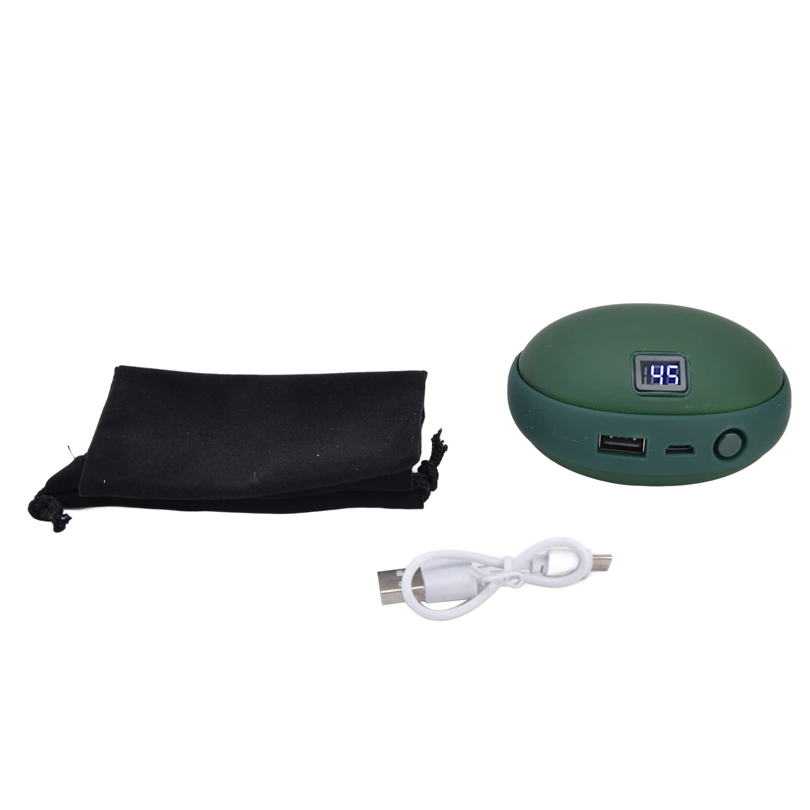 Ogrzewacze do rąk akumulator elektryczny poręczny ogrzewacz Usb akumulatorowy ogrzewacz do rąk 2 w 1 Mini ogrzewacz do rąk 10000 mah ogrzewacz do rąk zimowe narzędzia grzewcze(green)