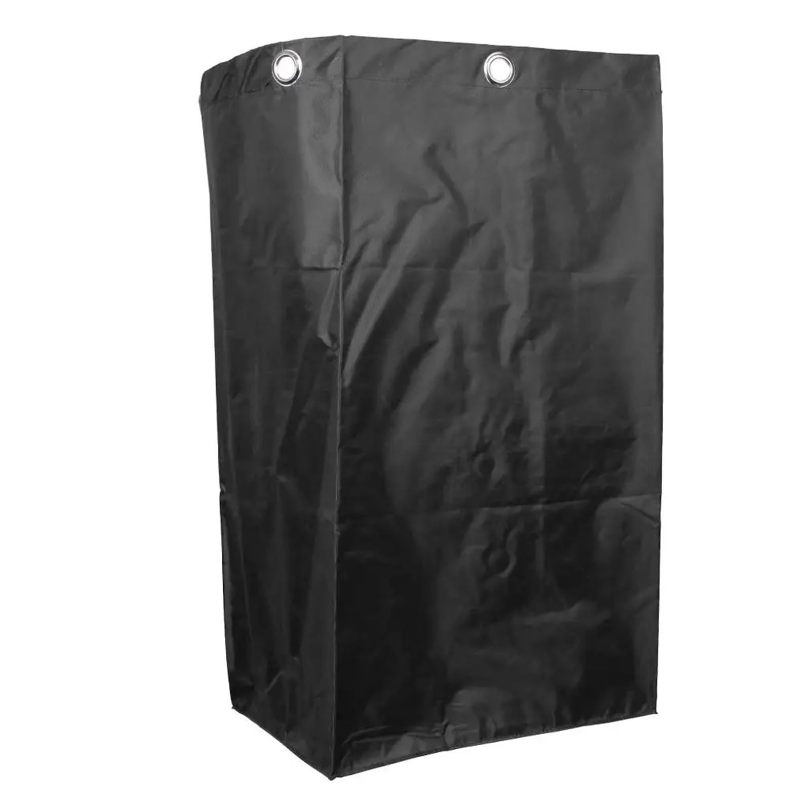 2pcs Black Waterproof Black Cleaning Cart Bag Durable Oxford Cloth Housekeeping Cart Sack for Commercial Janitorial Use
