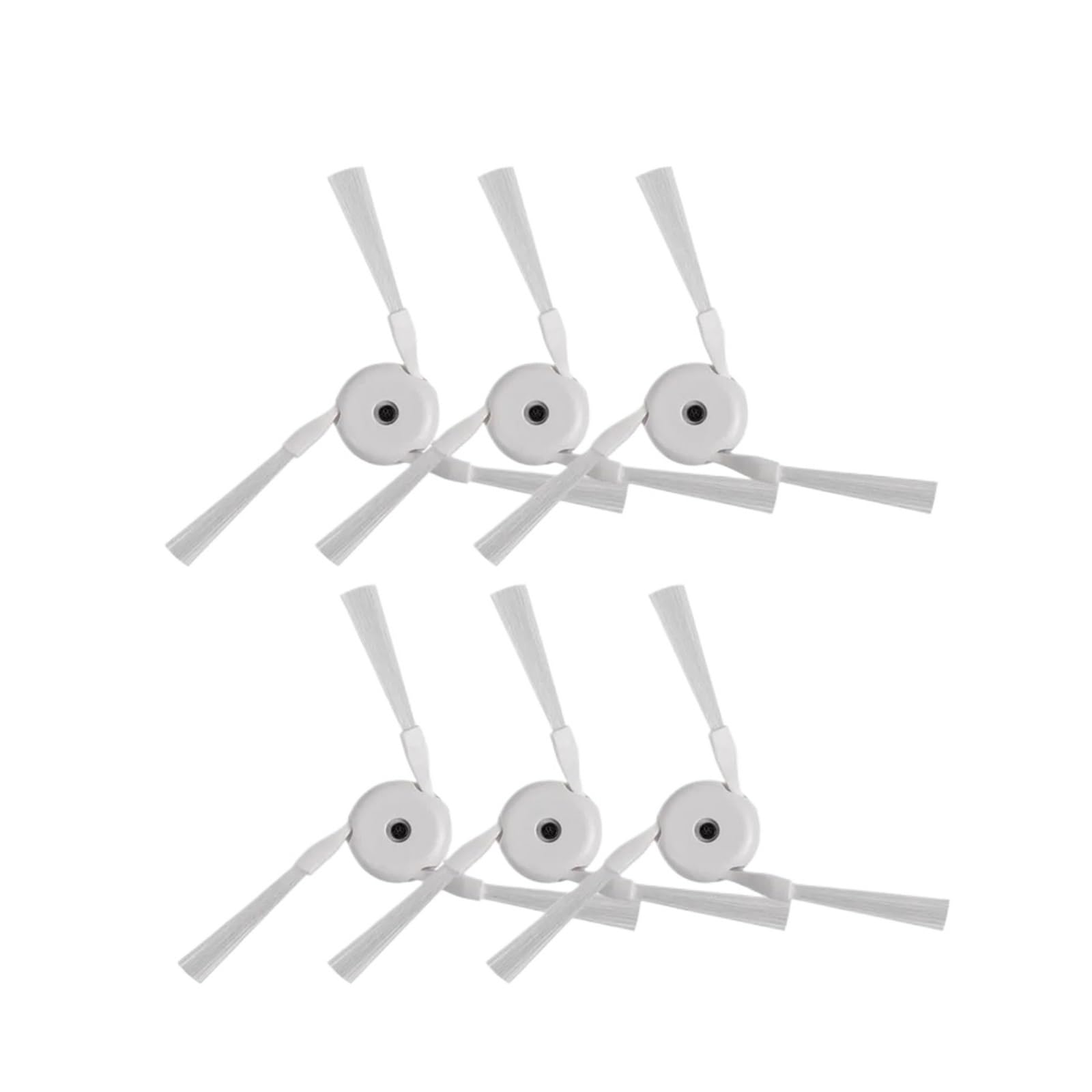 GENTERUN Side Brush,Compatible For Dreame,X40/X40Pro/X50/X50/S40 Enhanced/X40Pro/L40/X30Pro Ultra Robot Vacuum Cleaner(6pc white)