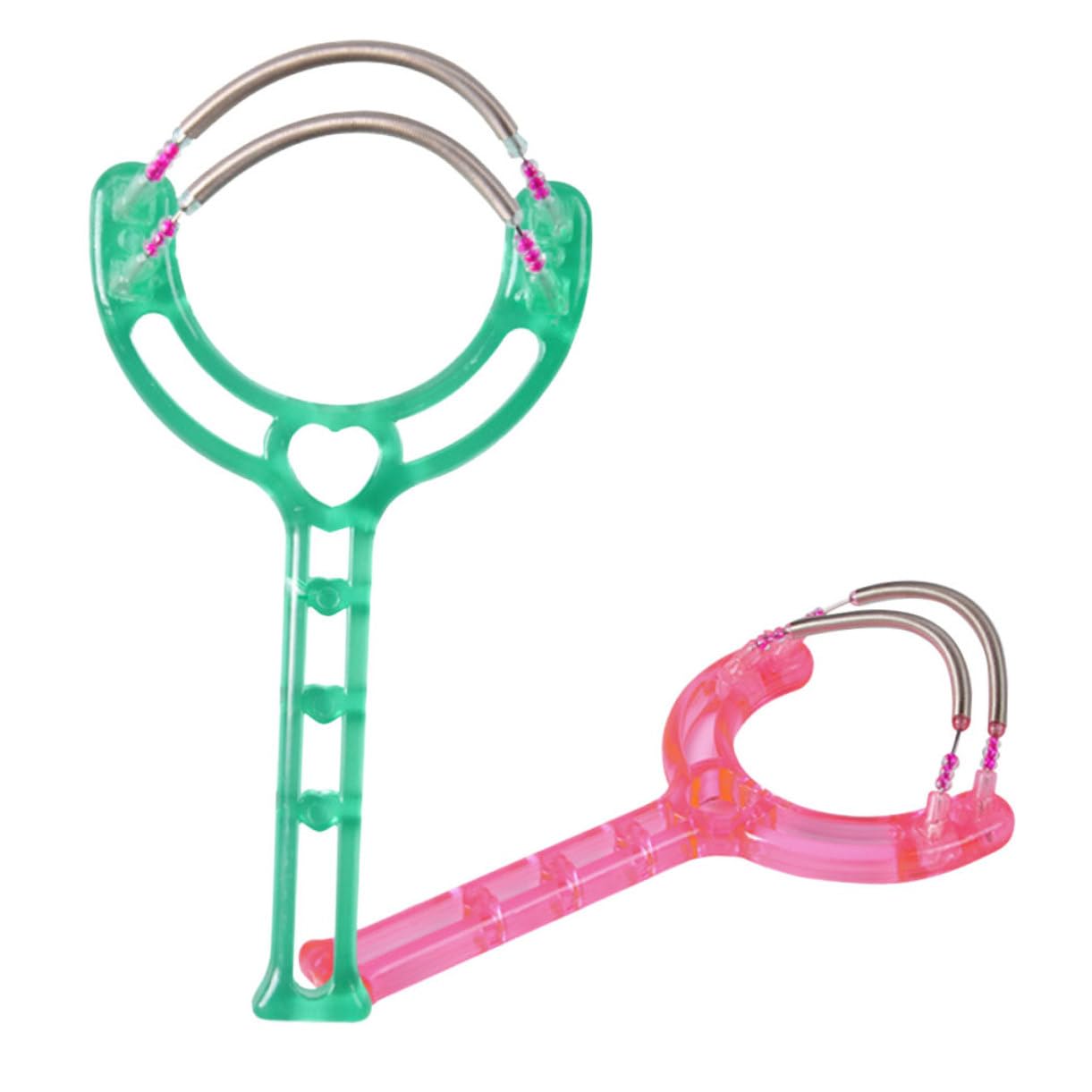 OHPHCALL Spring Hair Removal Tool Dual Spring Facial Hair Remover Handheld Threading Beauty Epilator Skin Epilator Random Color