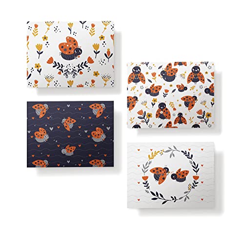 Image of Twigs Paper Little Ladybugs Thank You Cards, 12 Blank Note Cards