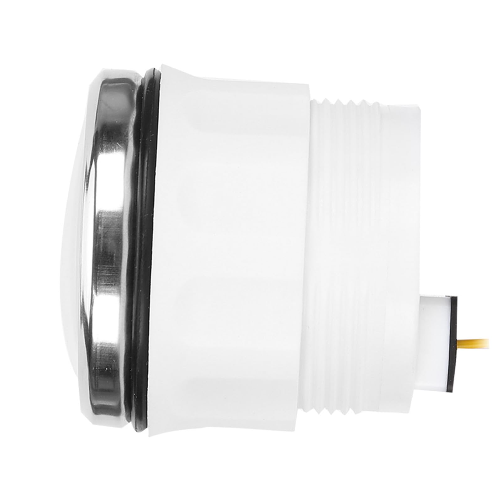 Pointeur de Température D'huile 52mm, étanche, Anti-buée, Thermomètre Automatique pour Voiture et Bateau, 2 Pouces, Noir et Blanc (Blanc)