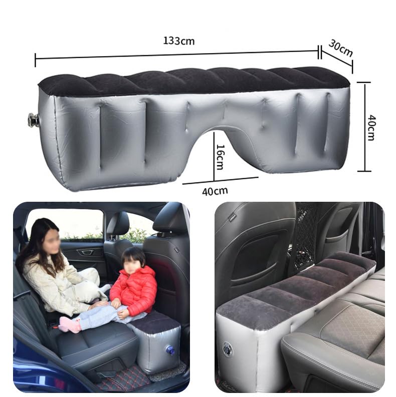 Materasso Auto per Volvo V40 Cross Country 2012-, Materasso Gonfiabile Sedile Posteriore Letto Gonfiabile per Campeggio Accessori per Auto,133×30×40cm