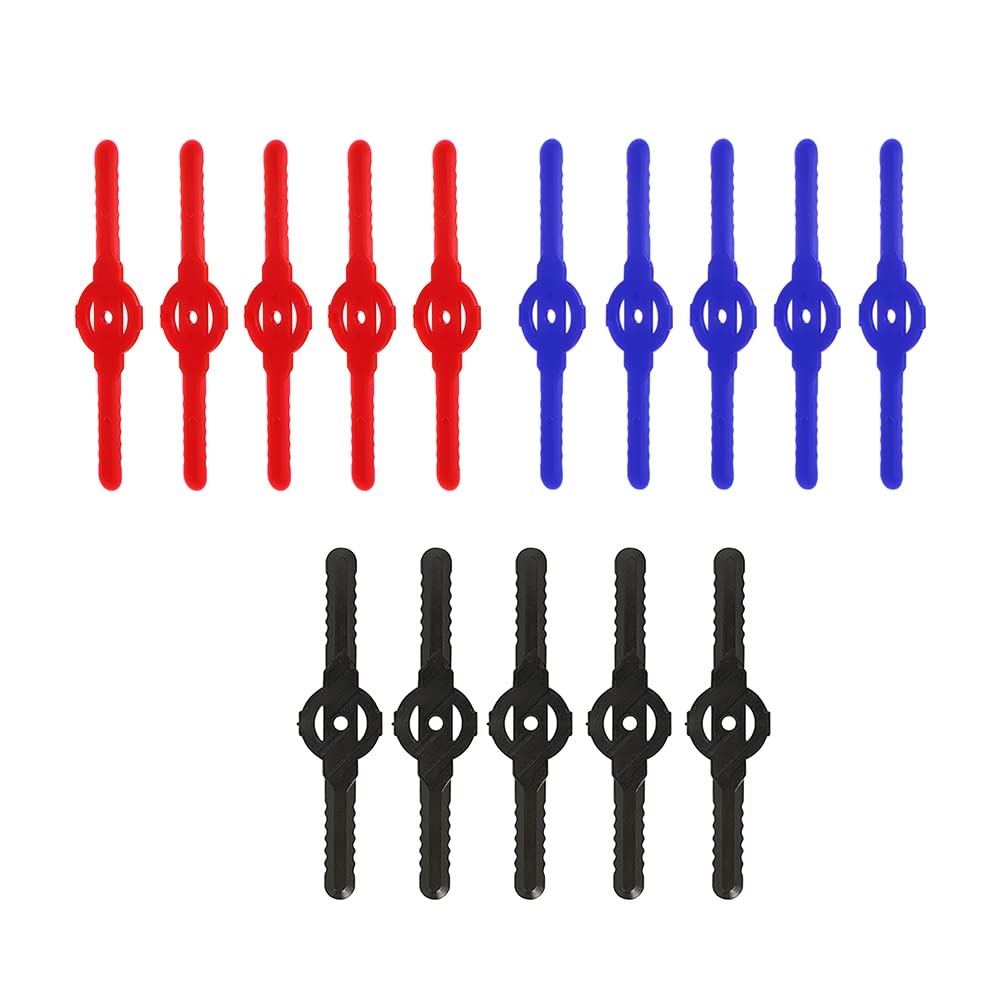 15 cuchillas de repuesto para cortacésped, de plástico, cortacésped, cortacésped, plástico, accesorios de plástico para cortacésped con batería