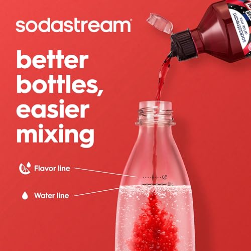 Image of sodastream Black 1L Slim Carbonating Bottles Twin Pack, Pack of 2