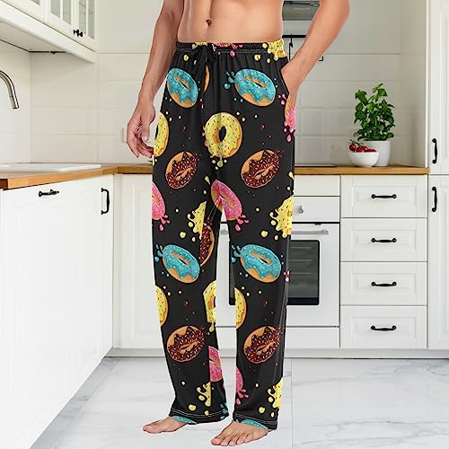 Fisyme Mens Pajama Pants Men's Pajama Bottoms Soft Sleep Lounge Pj Pants with Pockets3
