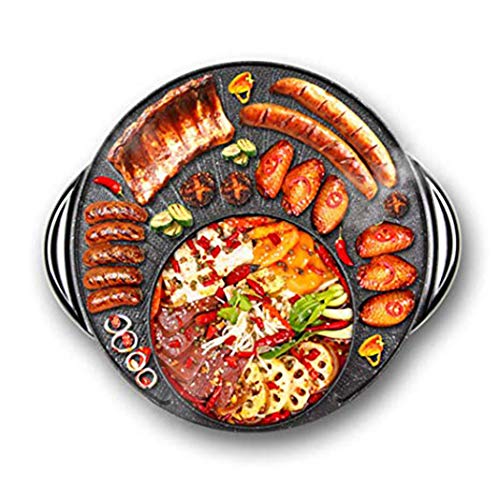 2 in 1 Integrierter Multifunktionsgrill Integrierter Elektrogrill Teppanyaki