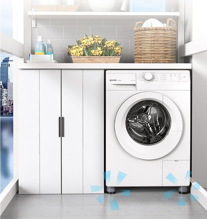 4 Piedini Antivibrazione In Gomma Per Lavatrice - Antiscivolo, Antirumore, Universali