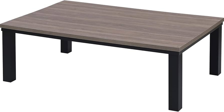 Amazon.co.jp : こたつテーブル 幅120cm×奥行80cm 長方形 中間入切