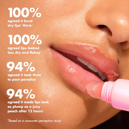 Image of e.l.f. SKIN Thirst Burst Lip Treatment, Sheer Guava | Hydrating Lip Balm Moisturizer for Plumping & Relieving Dry Lips, Vegan & Cruelty-Free, Guava