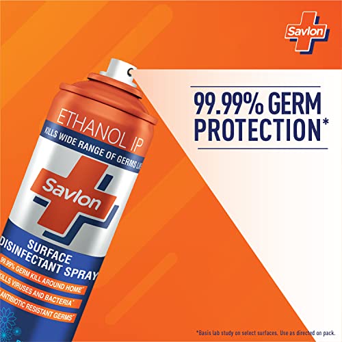 Image of Savlon Herbal Sensitivel Ph Balanced Liquid Handwash Refill Pouch, 1500Ml, Fresh, 1.5 L (Pack Of 1) & Surface Disinfectant Spray Sanitizer, Germ Protection On Hard & Soft Surfaces, 170G