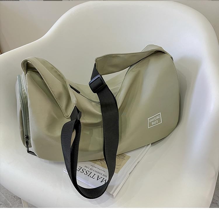 Travel Duffle Bag Gym Bag for Women Weekender Overnight Duffel Bag Tote Bag Crossbody Bag (Green)3