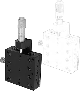 SEMX60-AC Manual Linear Stage,Cross Roller X Axis Micrometer Fine Tuning Slide Table,60x60mm Precision Optical Trimming Platform Station,for Precision Inspection,Equipment Positioning