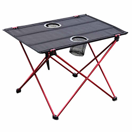 Mesa plegable de picnic para camping, portátil, compacta, ligera, plegable, en una bolsa, pequeña, ligera y fácil de transportar para camping, playa, al aire libre
