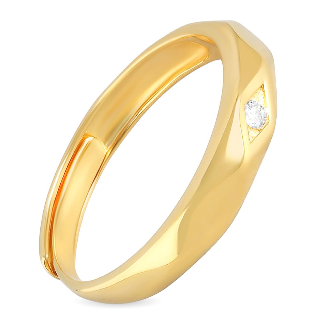 ZAVYA 925 Sterling Silver Cubic Zirconia Gold Plated Adjustable Ring for Men | Gift for Men and Boys | With Certificate of Authenticity and 925 Hallmark (B0CKMZP8NC) Amazon Price History, Amazon Price Tracker
