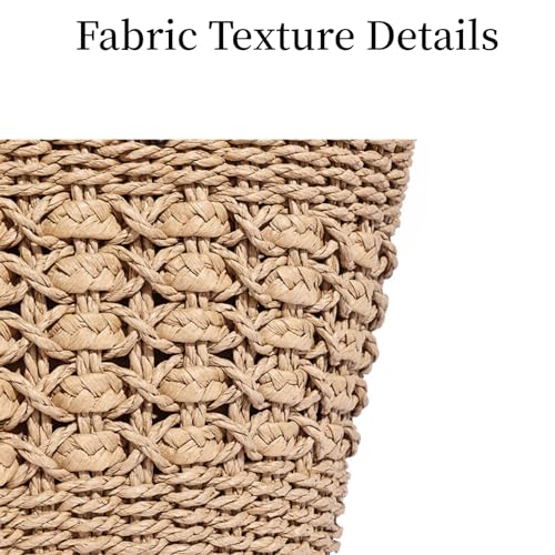 Bolso femenino de hombro tejido en rattan grande miniatura 6