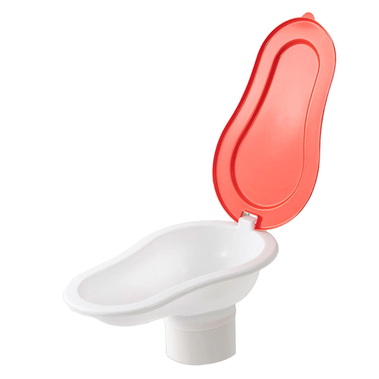 kowaku Portable Outdoor Commode for Job Sites - Quick Assembly and Compact Design, Red Lid