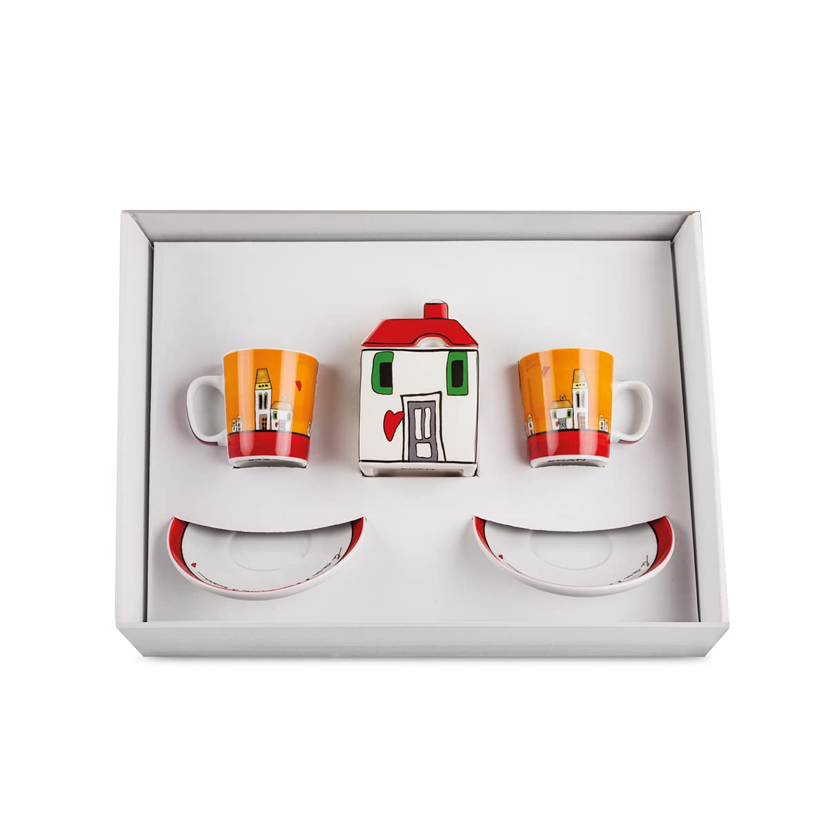 Egan Coffee Set, red, One Size