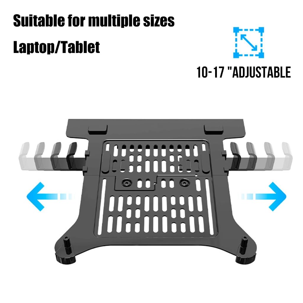 Soporte ajustable para laptop compatible con VESA Soporte de brazo ventilado para portátiles de 10 a 17 pulgadas