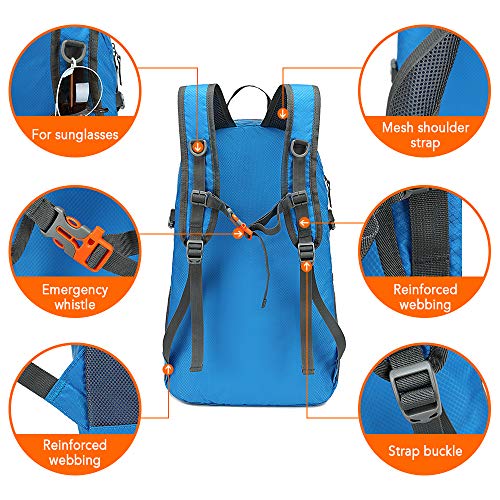 DECDEAL 35L Leve Dobrável Mochila Repelente De Água Saco Pacote para Camping Escalada Caminhadas Via